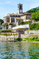 Fototapeta premium Lake Como (Italy) shore view.