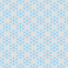 Seamless pattern with snowflakes.