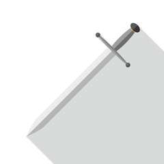 Sword icon. Vector illustration.