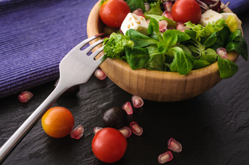 vegetarian food is salad