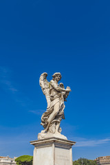 Naklejka premium Sculpture on Sant Angelo Bridge in Rome