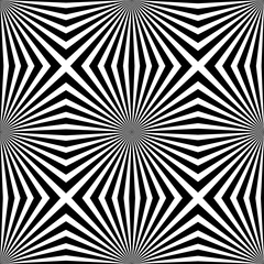 ray effect seamless pattern. Vector background. Black rays on white background. Vector graphic.