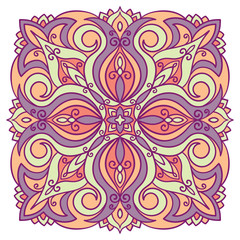 vector, mandala, illustration, abstract, floral pattern, boho style, oriental,  design element tissue, wrap