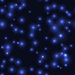 seamless background with small lights in blue color