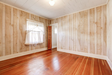 Interior of empty room in old house