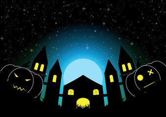 Halloween background design vector illustration