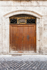 Fototapeta na wymiar old vintage wooden door