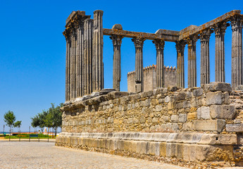 Evora, Portugal, templo romano, Lusitania