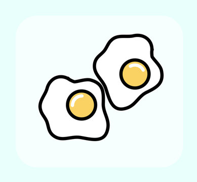 Egg Yolk Vector Clipart