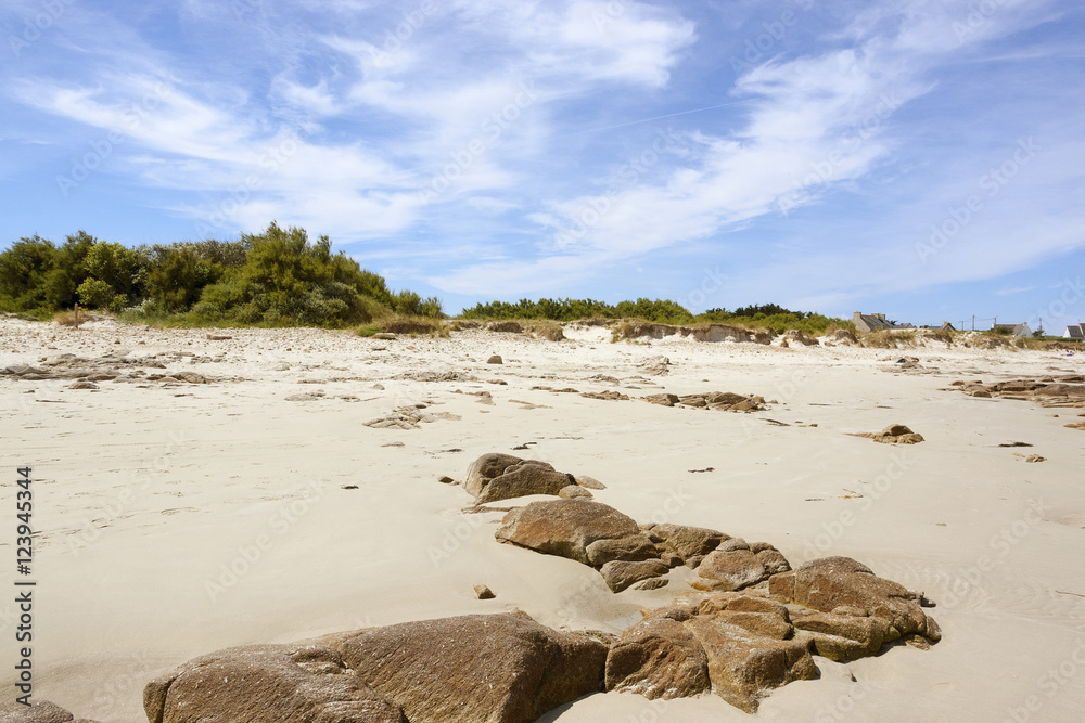 Canvas Prints sunny beach in Brittany