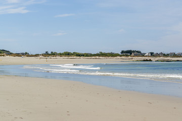 sunny beach in Brittany