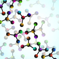 Molecule structure. DNA. Abstract background. Vector illustration. Eps 10
