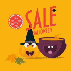 Halloween Sale Promotion Poster