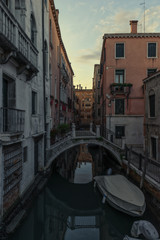 Fototapeta na wymiar Venice city, Italy. Canals, gondola and buildings