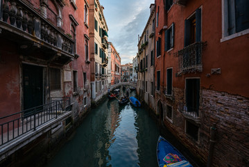 Obraz na płótnie Canvas Venice city, Italy. Canals, gondola and buildings