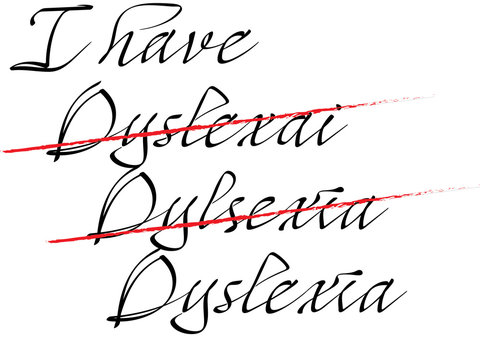 Dyslexia Writing Problem. 