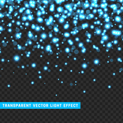 Vector with transparency light effect sparkle. Glitter background bright Christmas lights. Colourful Glowing Christmas Lights. Shining vector illustration