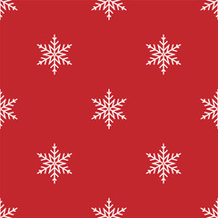 Naklejka na ściany i meble Christmas pattern with snowflakes
