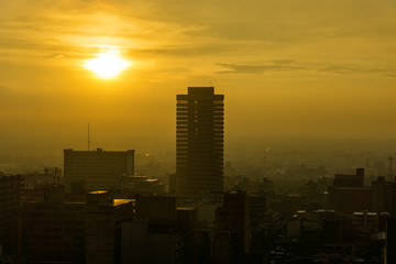 Fototapeta na wymiar Bogota Cityscape Sunset