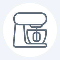 Kitchen mixer line icon.