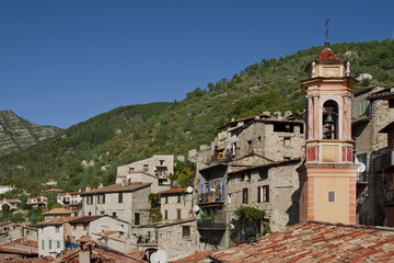 Luceram - ancient french village in the Alps mountains near Nice