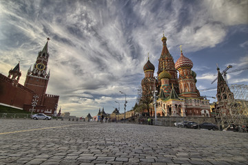 Fototapeta premium St. Basils Cathedral on Red Square in Moscow, Russia