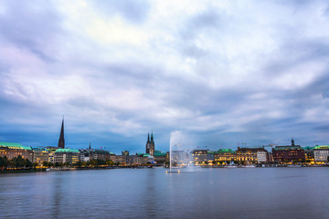 Fototapeta premium Hamburg See Binnenalster