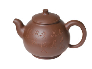 Clay teapot for tea in Chinese style.