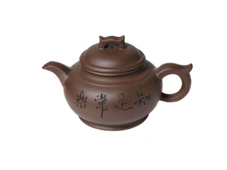 Clay teapot for tea in Chinese style.