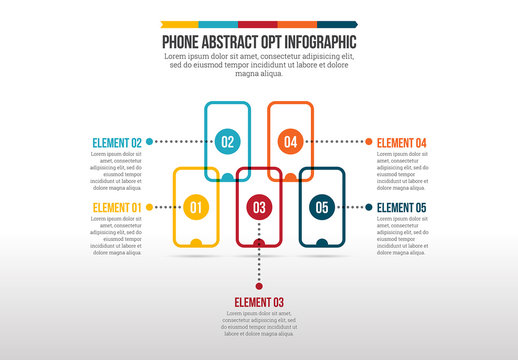 Phone Abstract Options Infographic