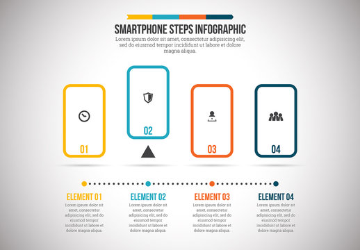 Smartphone Outlines Infographic