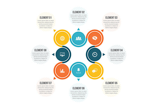 Two Sets of Four Infographic