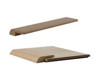 wood texture floor Samples of Edging laminate and vinyl floor ti