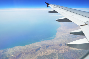 Fototapeta premium view from the plane
