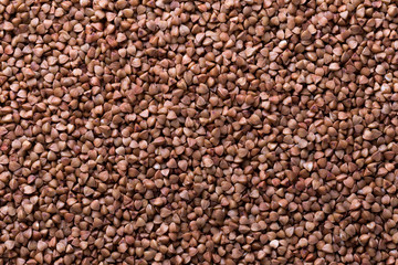 Raw buckwheat background