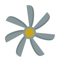 Propeller fan vector illustration.