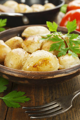Fried dumplings with meat