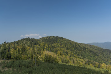 Area near Mnisek nad Hnilcom in summer hot day