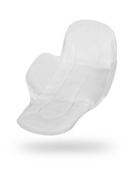 woman hygiene protection on white background