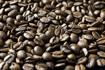 Coffee beans background