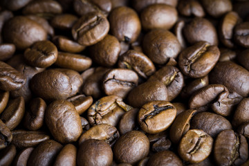 Coffee beans background
