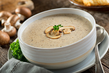Cream of Mushroom Soup - 123965711