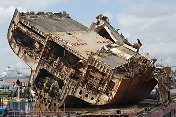 Cargo ship wreck