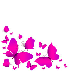 Naklejka premium color butterflies,isolated on a white