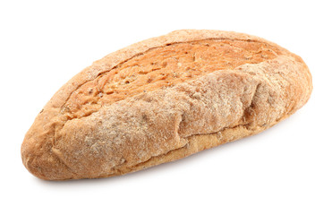 Fresh bread, isolated on white