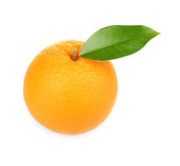 Orange fruit, isolated on white