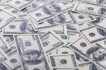 Dollar banknotes background