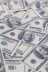 Dollar banknotes background