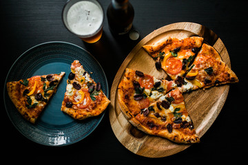 fresh baked homemade pizza ready to eat