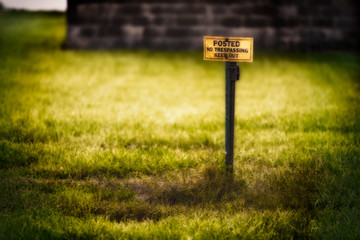 No Trespassing Sign